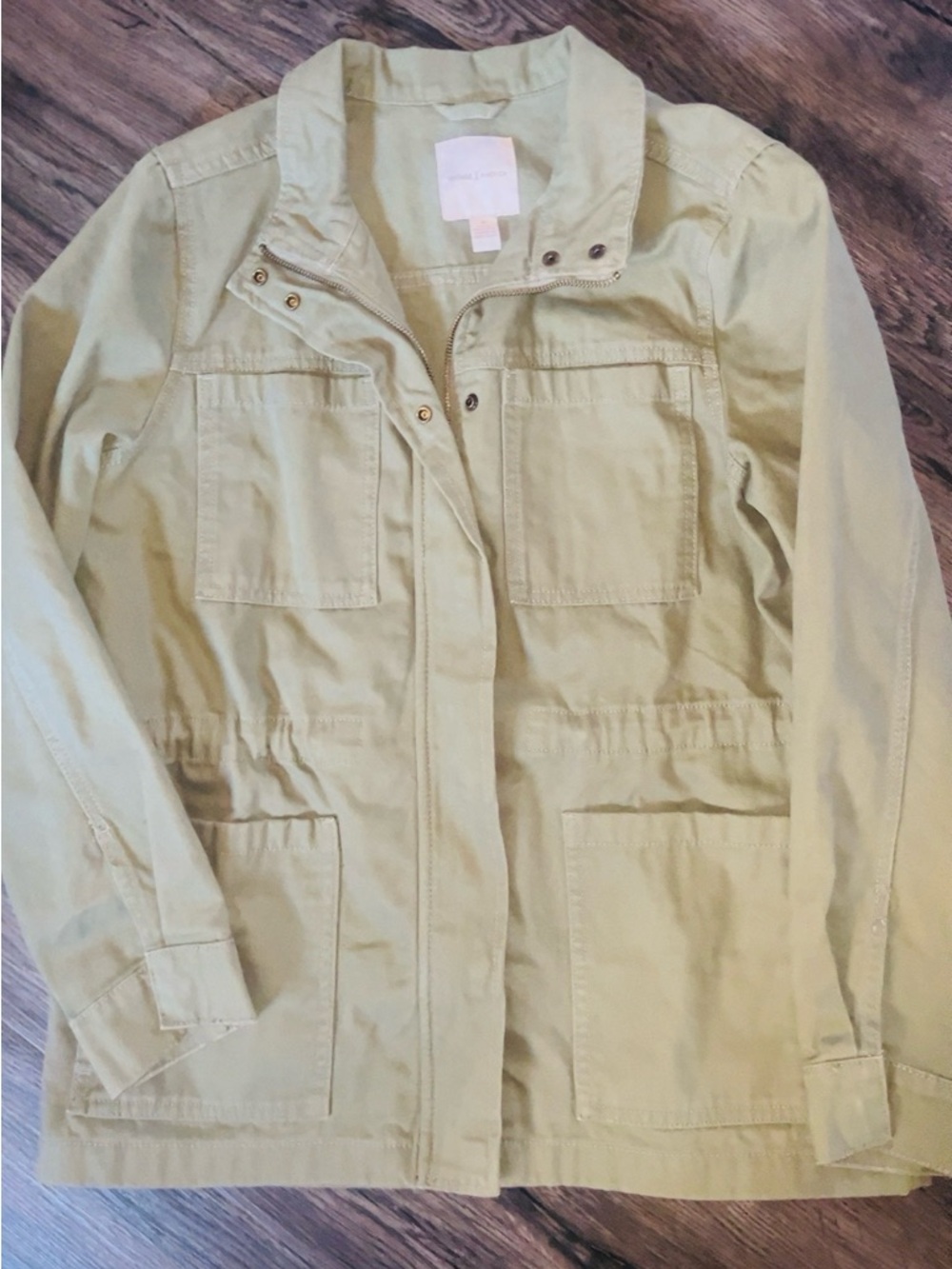 Vintage America Light Green Utility Jacket - Women's
